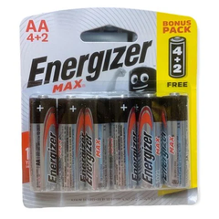 Pin Energizer max AA 2A 1.5V E91 BP4+2 (6 viên/ vỉ) (12)