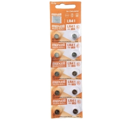 Pin Maxell LR41, AG3 1.5V (10 viên/ vỉ)