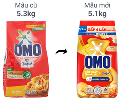 Bột giặt OMO Tinh dầu thơm nồng nàn 5.1kg (3 túi/ thùng)