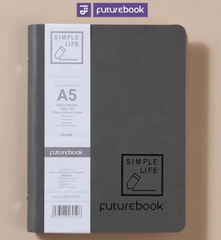 Sổ còng da A5 200tr 100gsm Futurebook Simple life kẻ caro 22 lỗ (14)