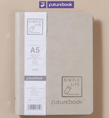 Sổ còng da A5 200tr 100gsm Futurebook Simple life kẻ caro 22 lỗ (14)