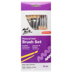 Set 13 cọ vẽ thân gỗ Mont Marte BMHS005-V01