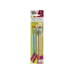 Set 4 cọ vẽ thân gỗ Mont Marte BMHS0043-V04