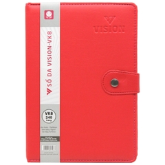 Sổ da Hải Tiến Vision VK8 7963 240tr 70gsm nút bấm