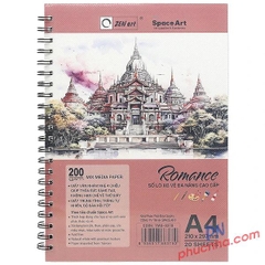 Sổ vẽ lò xo Romance 20 tờ, 200gsm -Taiwan