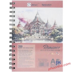 Sổ vẽ lò xo Romance 20 tờ, 200gsm -Taiwan