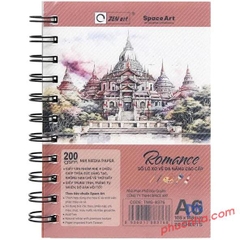 Sổ vẽ lò xo Romance 20 tờ, 200gsm -Taiwan