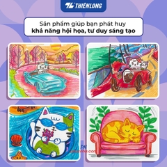 Bút lông màu Fiber Pen Thiên Long Colokit SWM-C008 20 màu tone pastel (có thể rửa được) ngòi chóp