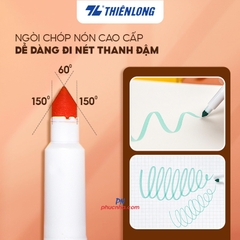 Bút lông màu Fiber Pen Thiên Long Colokit SWM-C008 20 màu tone pastel (có thể rửa được) ngòi chóp