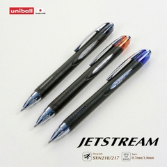 Bút ký Uni-ball SXN-210 Jetstream semi gel bút bi bấm 1.0mm, mực xanh (12)