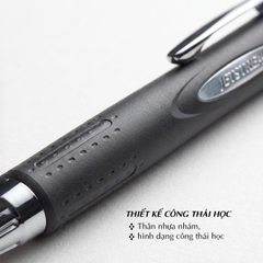 Bút ký Uni-ball SXN-210 Jetstream semi gel bút bi bấm 1.0mm, mực xanh (12)