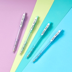 Bút bi Thiên Long TL-105 PRO 027 cán màu pastel 0.5mm (20) - Mực xanh/ đỏ/ đen - Bút bi TL105