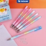 Bút gel Thiên Long Điểm 10 TP-GEL039 0.5mm, mực tím (20) - Bút bi mực nước ngòi bút nét mảnh cho học sinh