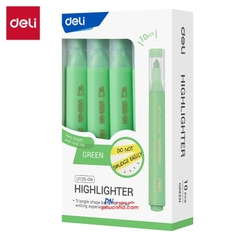 Bút dạ quang Deli U12S 1-5mm, 1 đầu (10) - Vàng/ Cam/ Hồng/ Lá/ Biển/ Tím