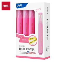 Bút dạ quang Deli U12S 1-5mm, 1 đầu (10) - Vàng/ Cam/ Hồng/ Lá/ Biển/ Tím