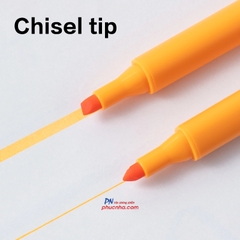 Bút dạ quang Deli U12S 1-5mm, 1 đầu (10) - Vàng/ Cam/ Hồng/ Lá/ Biển/ Tím