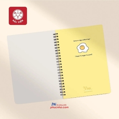 Sổ lò xo Hải Tiến Viva bìa nhựa cứng 200tr 80gsm kẻ caro - A5 6522/ B5 6546