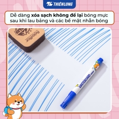 Bút lông bảng Thiên Long WB-02 cây nhỏ nét 1.1mm, mực xanh (20)