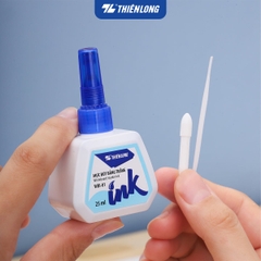 Mực bút lông bảng Thiên Long WBI-01 25ml (6/144) - Mực xanh/ đỏ/ đen