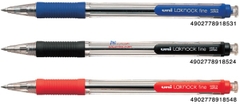 Bút bi Uniball SN-101 Laknock fine, 0.7mm, xanh (12)