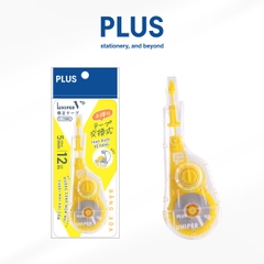Băng xóa kéo Plus WH-105T V+ 5mmx12m (10/100) thế hệ mới – Dễ thay ruột, thiết kế công thái học
