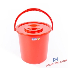Xô tròn nhựa Duy Tân 16L 35x32x31cm (10 cái/ kiện/ trộn màu)