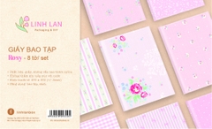 Giấy bao tập học sinh 25x35cm Linh Lan BTL-A5 (8 tờ/ 8 mẫu/ set)