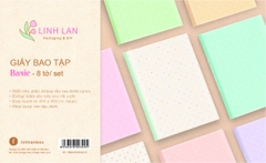 Giấy bao tập học sinh 25x35cm Linh Lan BTL-A5 (8 tờ/ 8 mẫu/ set)