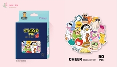 Sticker Linh Lan Set 50 hình hộp giấy