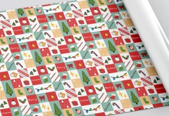 Giấy gói quà Noel, Tết giấy láng (50t/x), giấy kraft 1 mặt (45t/x)