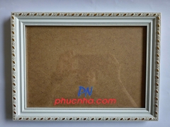 Khung ảnh 13x18cm viền đen, trắng trơn mặt kính