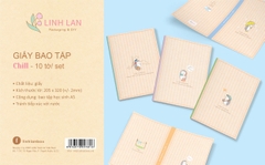 Giấy bao tập học sinh 205x320mm Linh Lan BTL1 (10 tờ/ 5 mẫu/ set)