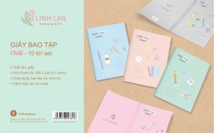 Giấy bao tập học sinh 205x320mm Linh Lan BTL1 (10 tờ/ 5 mẫu/ set)