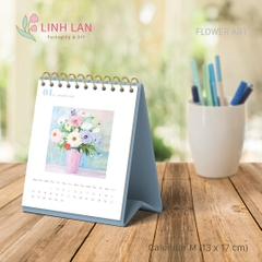 Lịch để bàn Linh Lan Décor 2026 lò xo chữ A - size M 13x17cm (1 mẫu)