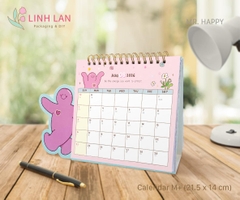 Lịch để bàn Linh Lan Décor 2026 lò xo chữ A - size M+ (21.5x14cm) (1 mẫu)