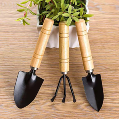 Bộ dụng cụ làm vườn 3 món (Xẻng đất - Xới đất - Cào đất)