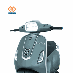 Xe máy điện Hugo Elegant xanh bộ đội