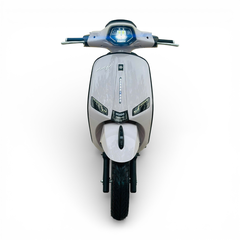 Xe máy điện Hugo Elegant X màu hồng nhạt