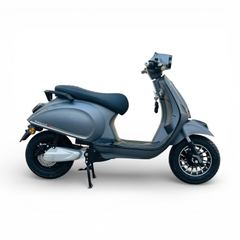 Xe máy điện Hugo Elegant X màu ghi sần