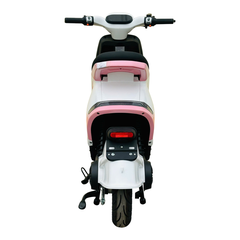 Xe máy điện Hugo S3 màu trắng hồng
