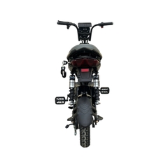 Xe đạp điện Hugo Tom 12a màu đen tem xanh dương