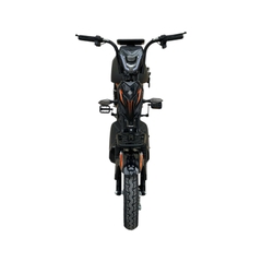 Xe đạp điện Hugo Tom 12a màu đen tem cam