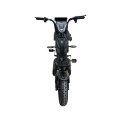 Xe đạp điện Hugo Tom 12a màu đen tem xanh rêu