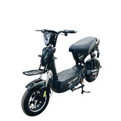 Xe đạp điện Hugo Jerry 20A màu đen tem xanh rêu