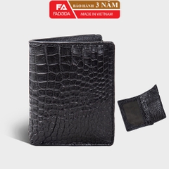 Ví nam da cá sấu hai mặt làm từ da bụng cá sấu SP-FCW02B