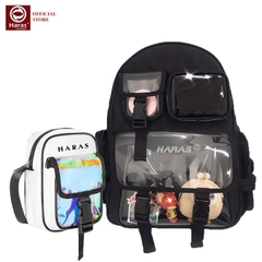 Combo balo thời trang Hàn Quốc HR279 và túi đeo chéo cá tính HR302 - Haras