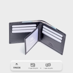 Ví nam da bò thật dáng đứng cao cấp thương hiệu VN034