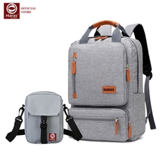Combo balo laptop năng động trẻ trung HR262 và túi đeo mini HR281 -Haras
