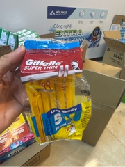 Dao cạo Gillette vàng gói 5 tặng 1
