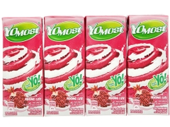 Thức uống từ sữa chua vị lựu YoMost lốc 4 hộp x 170ml